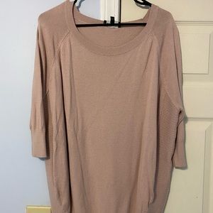Express 3/4 Sleeve Tunic Sweater